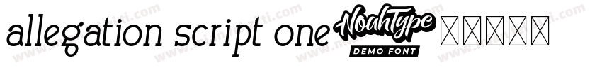 allegation script one字体转换